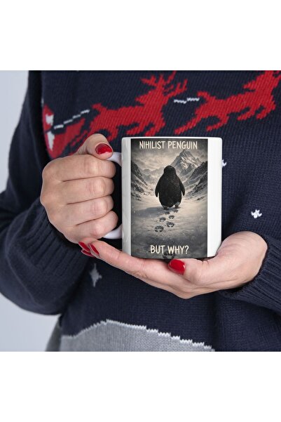 sıradışıhediyem Nihilist Penguin Mug Cup