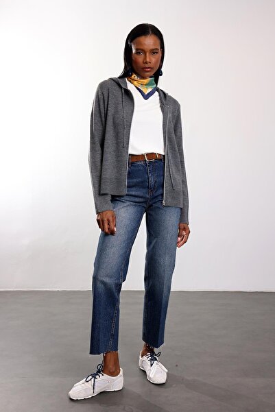 5in1Canpolat جينز بويفيت أزرق عالي الخصر 2004