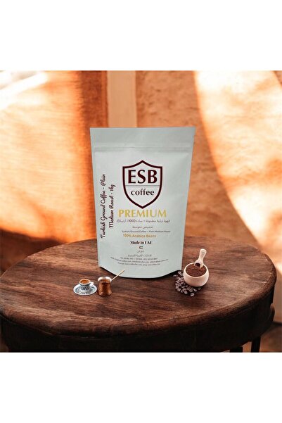 Premium ESB Coffee Premium Turkish Ground Coffee – Plain (100% Arabica), Medi...