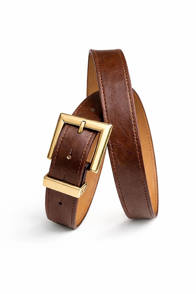 Purple by Banu Taba Gold Buckle Belt