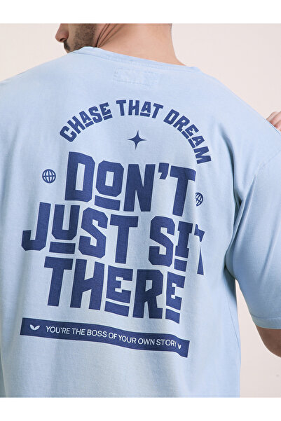 Difference of Opinion By Styli Men Oversized Acid Wash Printed T-Shirt