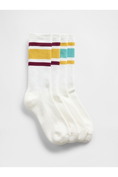 GAP Kadın Beyaz Crew Çorap (2'li)