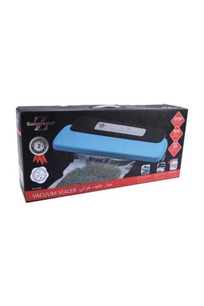 Generic SWISS HOME Vacuum Sealer Blue 37x13.2x6.5cm