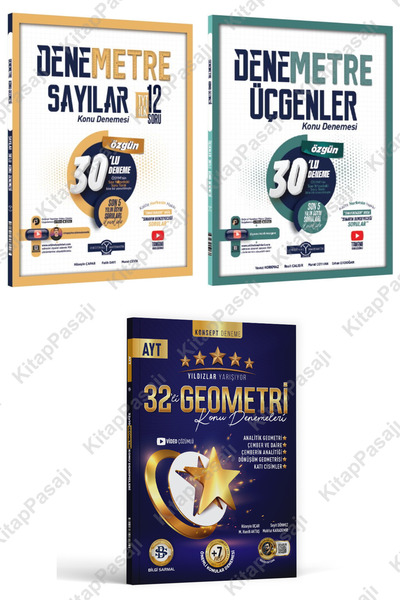Bilgi Sarmal Yayınları Yıldızlar Yarışıyor AYT Geometri Denemesi ve Orijinal ...