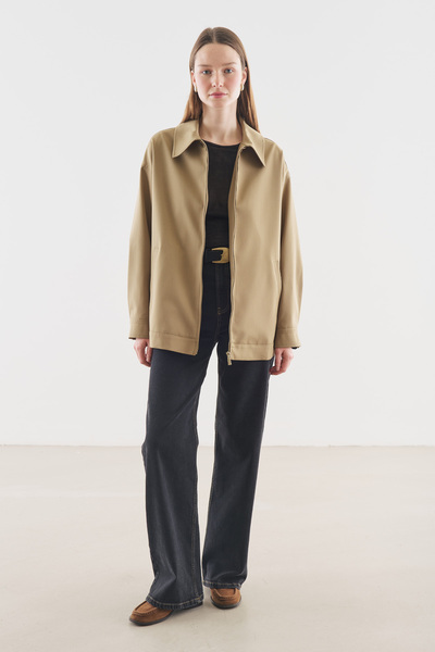 Manuka Jachetă cu detaliu manșetă, verde