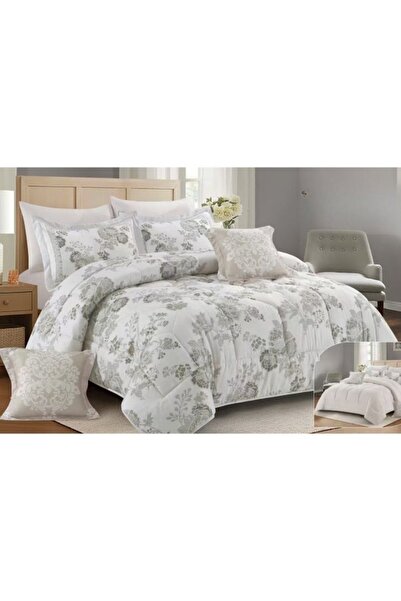 smart home 5-Piece Luxury Microfiber Bedspread & Duvet Cover Set 230x170cm Re...