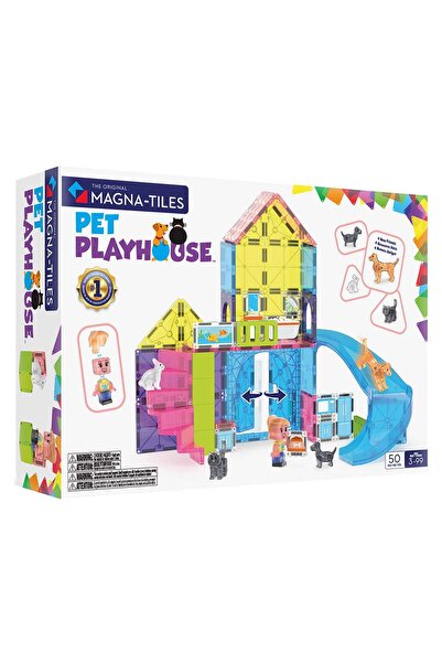 Magna Tiles MAGNA-TILES Pet Playhouse, 50 piese, copii varsta 3-9 ani