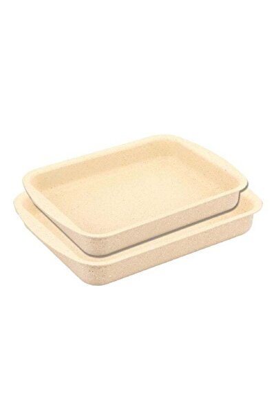 Parfait 2-Piece Natural Force Non-Stick Marble Roasting Pan Cream