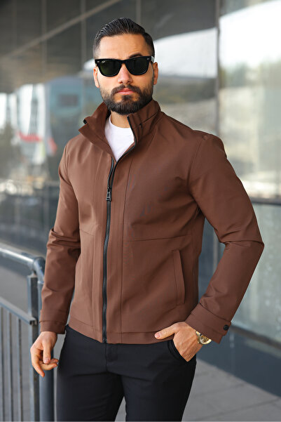 BASEL.CO Water Repellent Technical Fabric High Collar Lined Lightweight Jacket