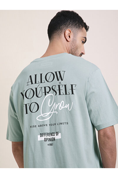 Difference of Opinion By Styli Men Oversized Short Sleeve Printed T-Shirt