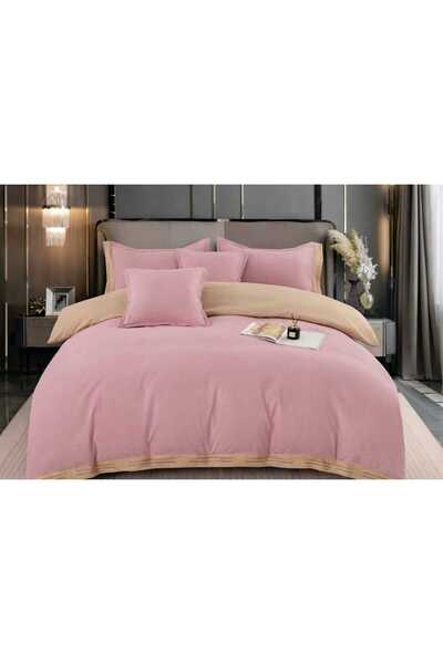 ANATOLIATEKSTILE Premium Cotton Bed Linen, 6 Pieces, Elegant Modern Design, H...