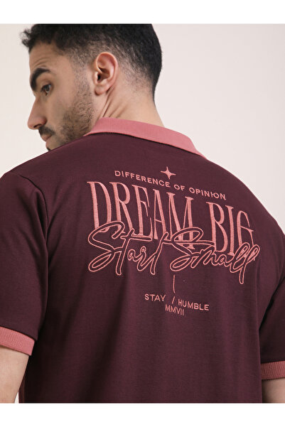 Difference of Opinion By Styli Men Relaxed Fit Embroidery Polo