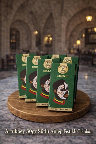 ARTUKBEY Sütlü Antep Fıstıklı Tablet Çikolata 30gr