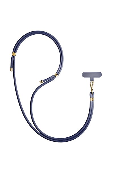 3MK EasyClip Elite Phone Lanyard - Navy/Gold, Universal Compatible
