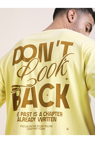 Difference of Opinion By Styli Men Oversized Acid Wash Printed T-Shirt