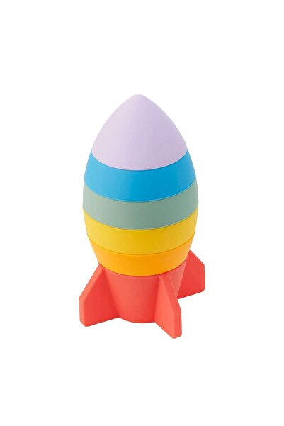 TickiT Racheta de stivuit din silicon, SiliSoft, copii varsta 0-3 ani