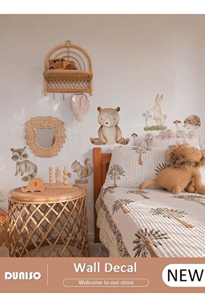 DOMEET Animal Wall Sticker, Animal Theme Wall Decal Sticker, DIY Removable Ho...