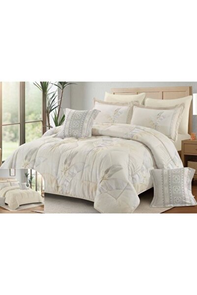smart home 5-Piece Luxury Microfiber Bedspread & Duvet Cover Set 230x170cm Re...