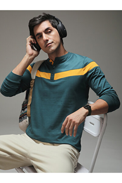 Dillinger By Styli تيشيرت رجالي بأكمام طويلة من نوع هينلي