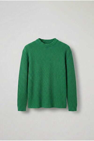 ablukaonline Men's Regular Fit Sweater Dark Green