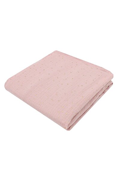 PRICHINDEL Hand Towel, Metallic Dots, Muslin, Pink, 49x30 cm