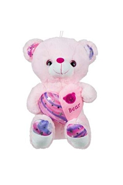 SHOPIENS Pink Heart Teddy Bear 32 cm