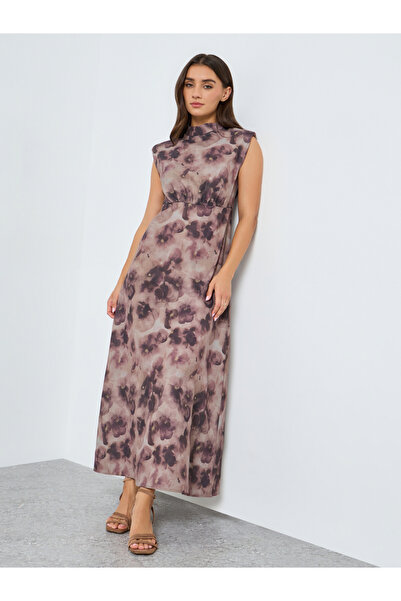 Styli Women Floral Print A-Line Midi Dress