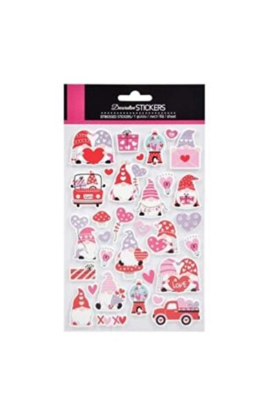 SHOPIENS Gnome Heart Gift Stickers - 32 pcs