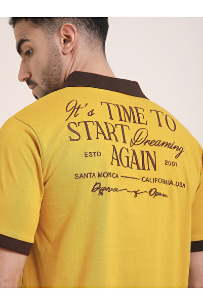 Difference of Opinion By Styli Men Relaxed Fit Embroidery Polo