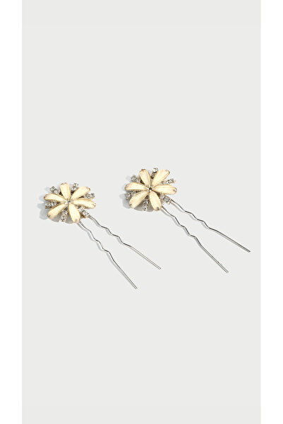 Sun Pieces Flower Motif Hair Clip, Hair Accessory