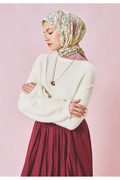 Fresh A CINDIRELLA'S DREAM DESEN FLOŞ VİSKON EŞARP PINK DREAM