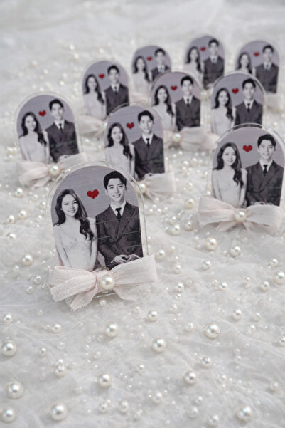 Defne 20 adet mıknatıslı Pleksi üzerine fotoğraf baskılı söz, nişan,nikah,düğ...