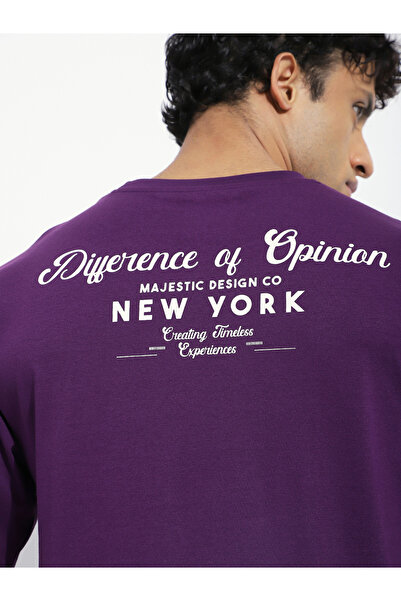 Difference of Opinion By Styli Men Oversized Short Sleeve Printed T-Shirt