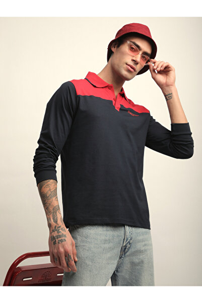 Difference of Opinion By Styli Men Color Block Regular Fit Polo