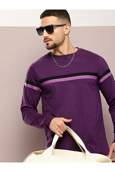 Dillinger By Styli تيشيرت رجالي بأكمام طويلة وقصة عادية