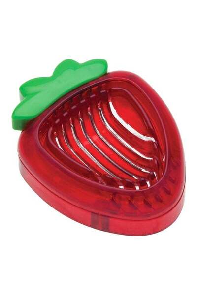 Joie قطاعة الفراولة من سيمبلي سلايس، خالية من مادة BPA، آمنة للاستخدام في غسا...