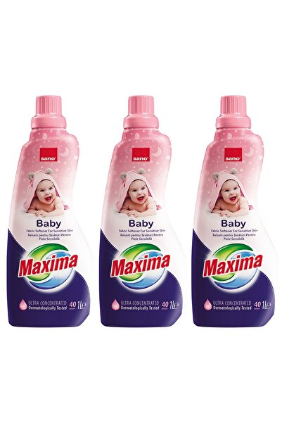 Sano SET 3 BUCĂȚI - Balsam de rufe ultra delicat pentru bebeluși 1L concentrat