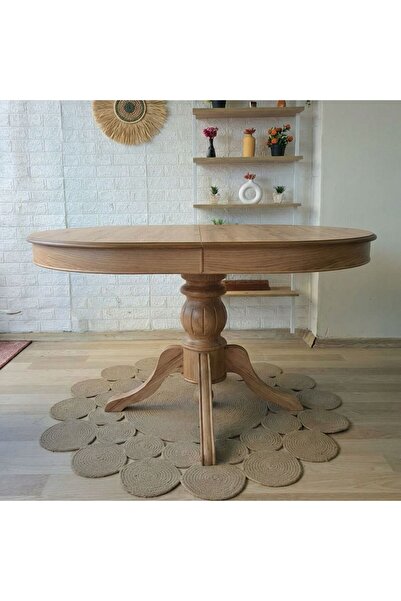 silla Concept Baba Ayaklı Masa Ahşap Oval Naturel Renkli Açılır Masa (BOY 90 ...