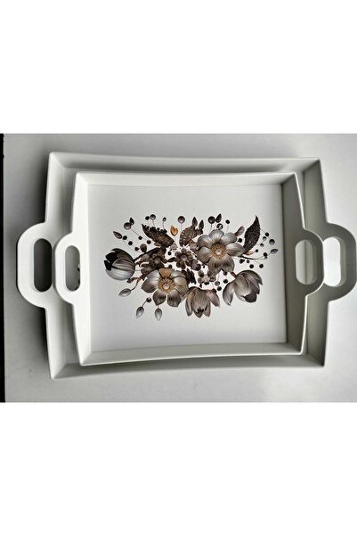 kurt41 2 Luxury Patterned Serving and Presentation Trays, Dimensions 40X31 cm...