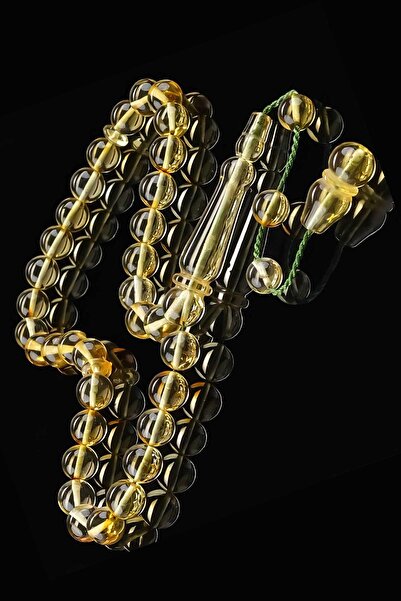 TESBİHCİBABA سبحة من حجر المسكيت الكهرماني النظامي