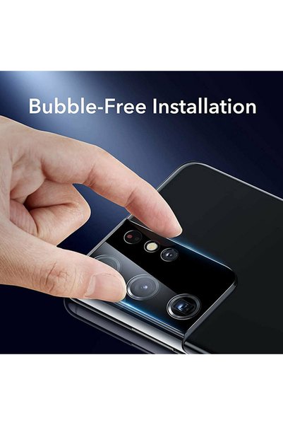 HALAMODO Camera Lens Protector For Samsung S21 Ultra Black