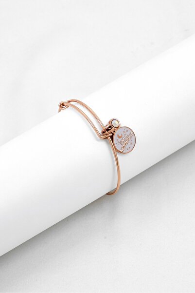 Alex and Ani سوار نسائي مزدوج من مجموعة "كولور إنفيوجن" بعنوان "أنا طفلة القم...