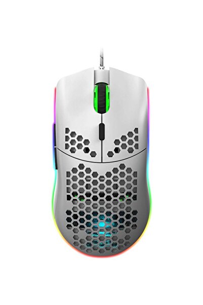 HALAMODO Wired Gaming Mouse With Six Adjustable DPI White