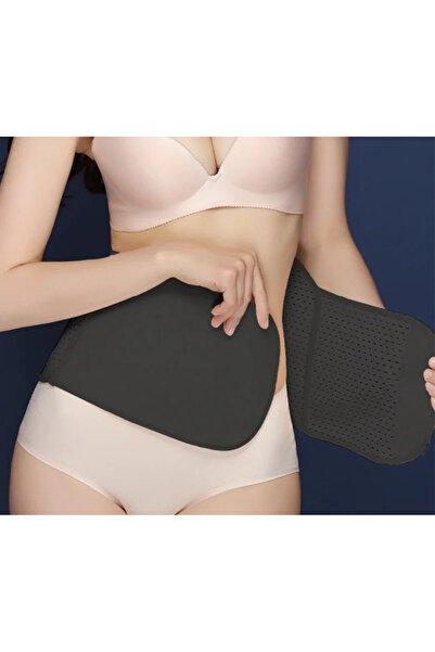 Zenva Postnatal abdominal belt, breathable, adjustable, Black, Size M