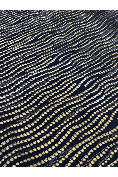 METERİAL Gümüş Işıltılı Dalga Desenli Fantezi Örme Kumaş