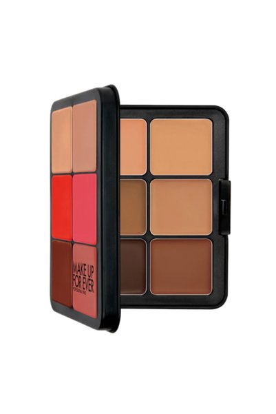 Make Up For Ever باليت كريم أساس وبلاشر عالي الدقة للبشرة - من البرونزي إلى ا...