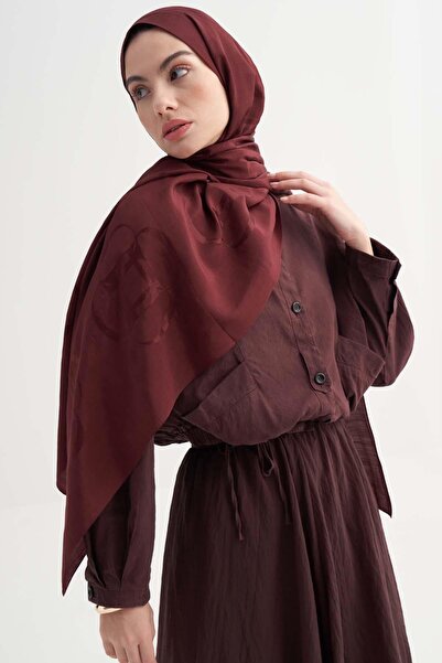 carell Aura Desen Rina Floş Jakar Şal Bordo