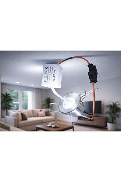 SAKİN ENERJİ 1 W Ledli Yıldız Spot- Beyaz