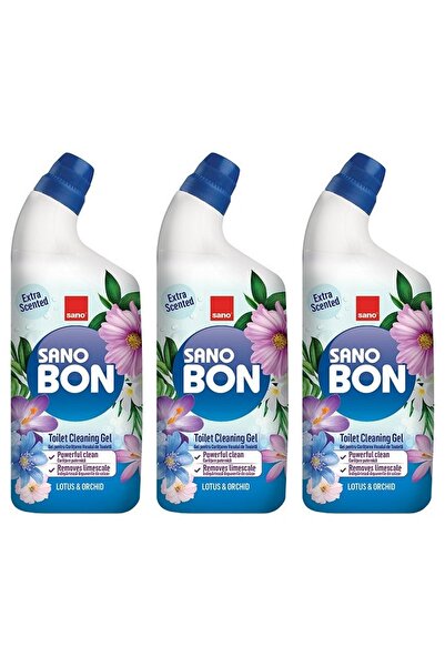 Sano SET 3 BUCĂȚI - Gel de curățare pentru toaletă Lotus & Orhidee - 750ml