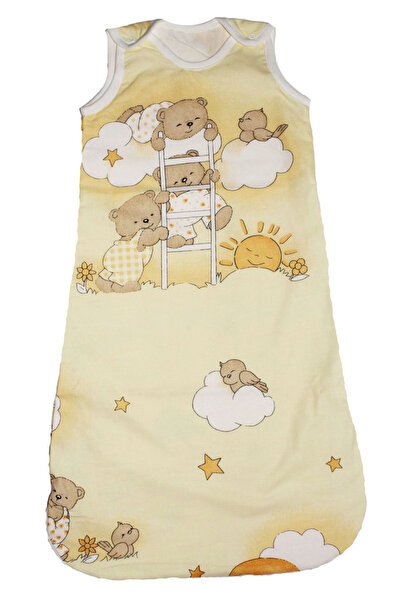 PRICHINDEL Summer Sleeping Bag, Sleepy Bear, Yellow